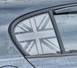 BMW 1 Series Rear Union Jack Window Flag Decals