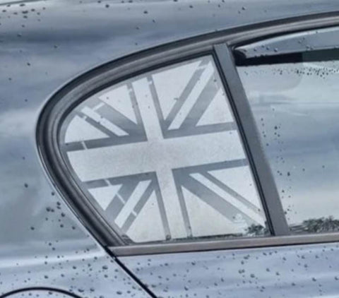 BMW 1 Series Rear Union Jack Window Flag Decals
