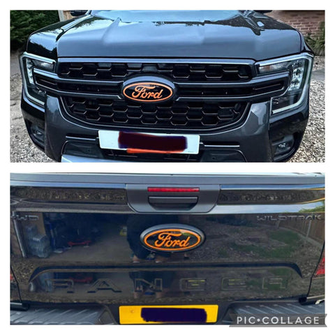Ford Ranger Wild-track 2023 3D Gel Badges FRONT & REAR ONLY