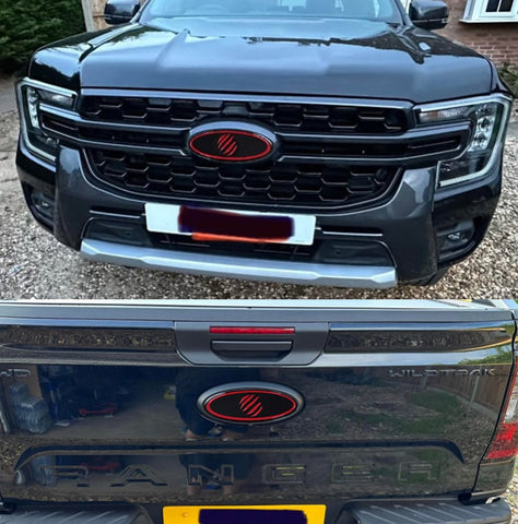 Ford Ranger Wild-track 2023 3D Gel Badges FRONT & REAR ONLY
