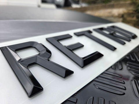 Retro Road Legal Number Plates