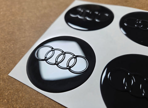 3D Wheel Centre Gel Badges