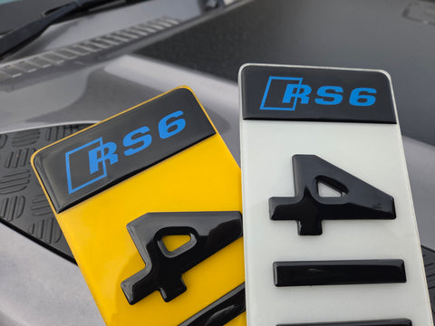 Number plate custom end add ons