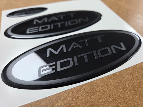 Matt Edition Custom badges (Transit, Ranger and Edge models)