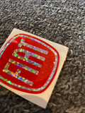 Fiat 500 Gel Badges ALL GLITTER Steering Wheel only