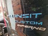Transit Custom Rear Badge Inlay Kit