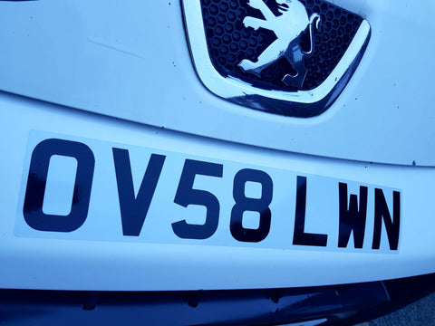 Vinyl Stick On Show Plates
