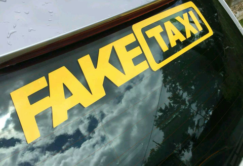 Fake Taxi Sticker