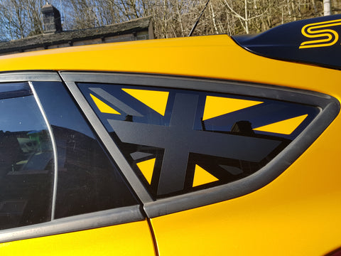 Focus Mk3 rear quarter window flag decal