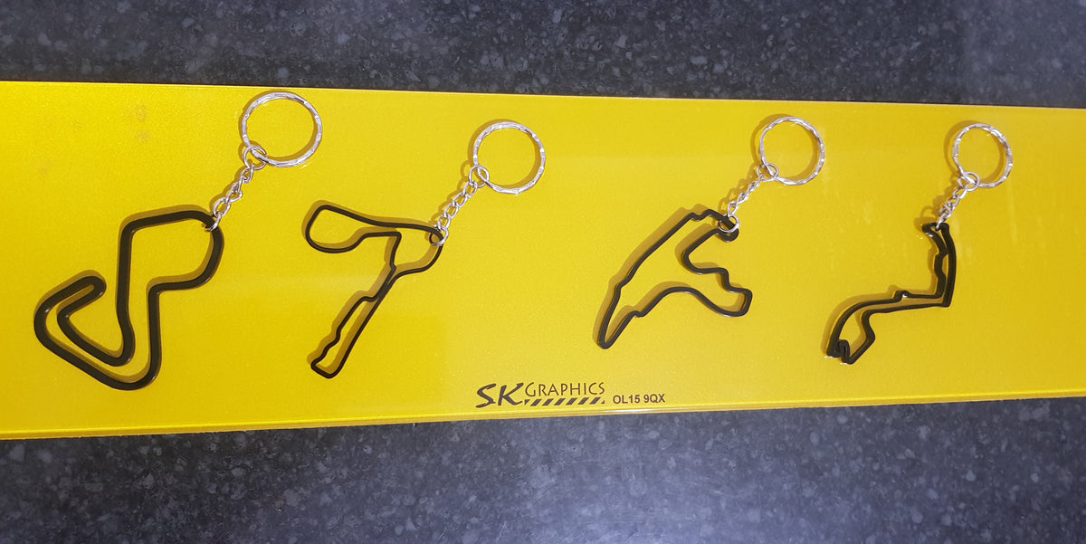 Track Layout Keyrings – SK Graphix