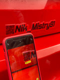 QR Instagram Tag Gels