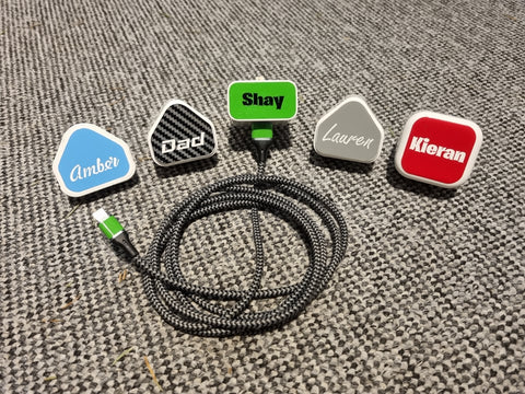Apple Plug Name Decals