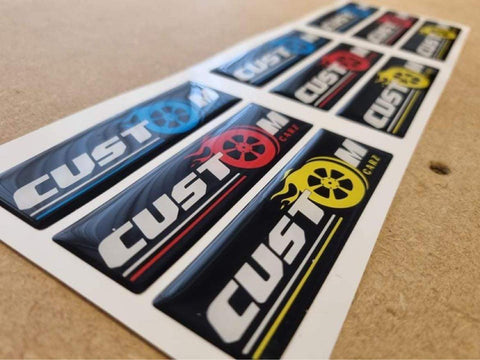 Custom Carz Gel Badge