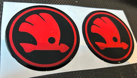 Skoda Fabia Gel Badges (Front & Back Only)
