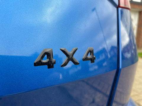 Skoda 4 x 4 3D Gel Lettering