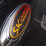 Custom Design Gel Badges CARBON BACKGROUND - Full Set