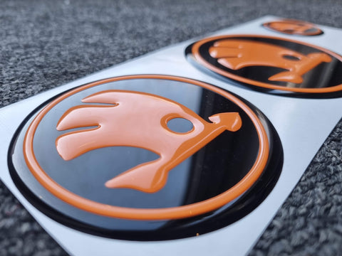Skoda Octavia 3D Gel Badges (Front & Back Only)