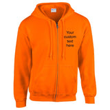 Adults Personalised Zipped Hoodie