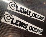 Instagram Name Gel Decals (Star Wars Font)