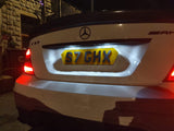 Diamond Shape Laser Cut Acrylic Road Legal Number Plates