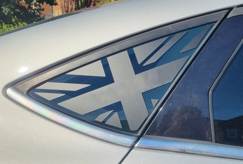 Ford Mondeo MK4 hatchback rear quarter window flag decal
