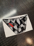 Custom Design Steering wheel Triangle CARBON BACKGROUND Mk7 & Mk7.5 / ST