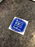 Fiat 500 Gel Badges PARTIAL GLITTER Steering Wheel Only