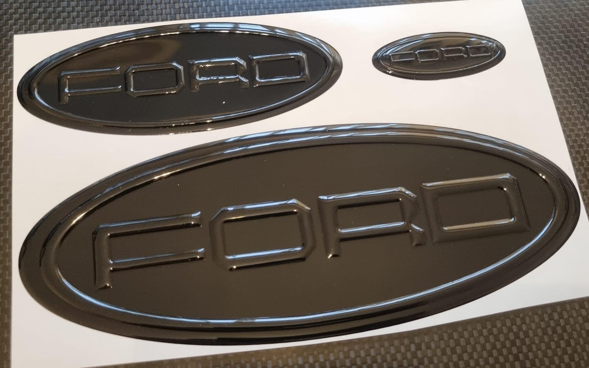 3D BOLD/LETTERING for TRANSIT, RANGER & EDGE MODELS Gel Badges FULL SE ...