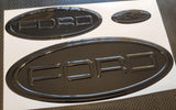 3D BOLD/LETTERING for TRANSIT, RANGER & EDGE MODELS Gel Badges FULL SET
