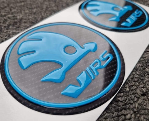 Skoda VRS 3D Gel Badges (Front & Back Only)