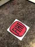 Fiat 500 Gel Badges PARTIAL GLITTER Steering Wheel Only
