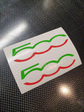 Fiat 500 Gel Front Dash and Rear Inlay