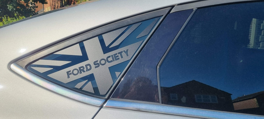 Ford Mondeo MK4 hatchback rear quarter window flag decal – SK Graphix