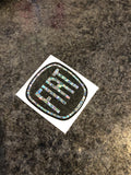 Fiat 500 Gel Badges PARTIAL GLITTER Steering Wheel Only