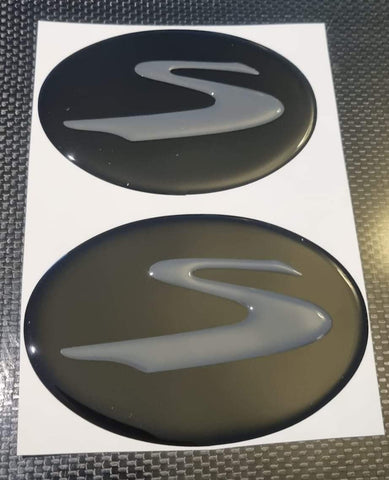 Toyota SUPRA MK5 3D S Logo Gel badges (Front & Rear)