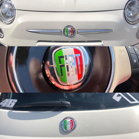 Spangenberg side protection strips black with silver logo suitable for FIAT 500 from year 10.2007 - H25 (3700125 Spangenberg side protection strips black with silver logo suitable for FIAT 500 from year 10.2007 - H25 (3700125