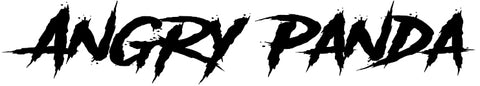 Angry Panda Word Decal Large Decal