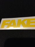 Fake taxi sticker