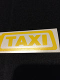 Fake taxi sticker