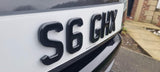 Laser Cut Acrylic 6mm Gel Topped Road Legal Number Plates