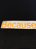Because Fiesta stickers