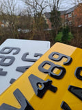 3D Gel Jap/American Style Number Plates Road Legal