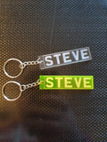 Reg/Name Laser Cut Keyring