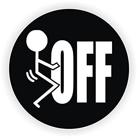 F Off Sticker Red F*$K Off Decal – SK Graphix