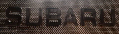 Laser Cut 3D Self-adhesive Letter number car badge